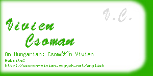 vivien csoman business card